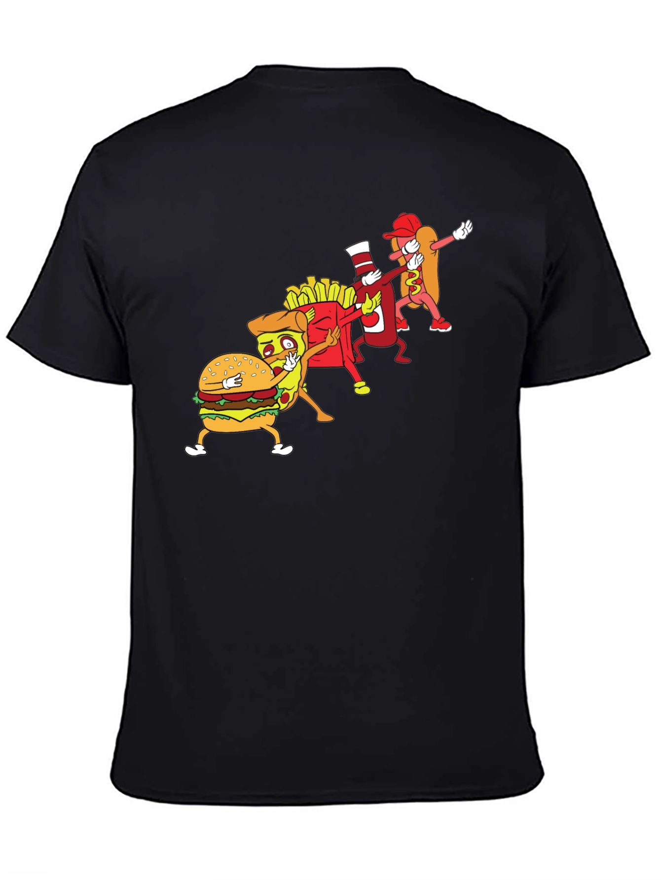 Food Dabbing Black T-Shirt