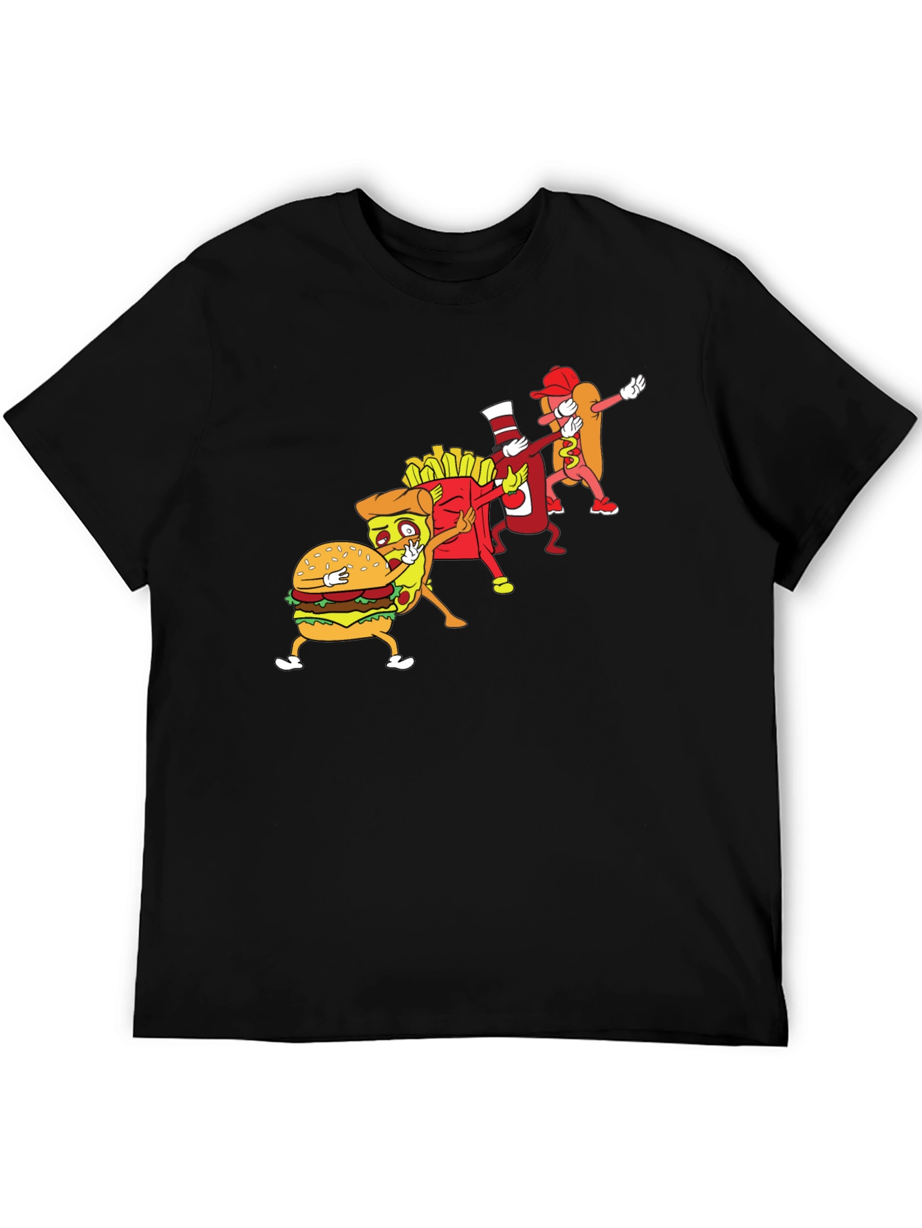 Food Dabbing Black T-Shirt