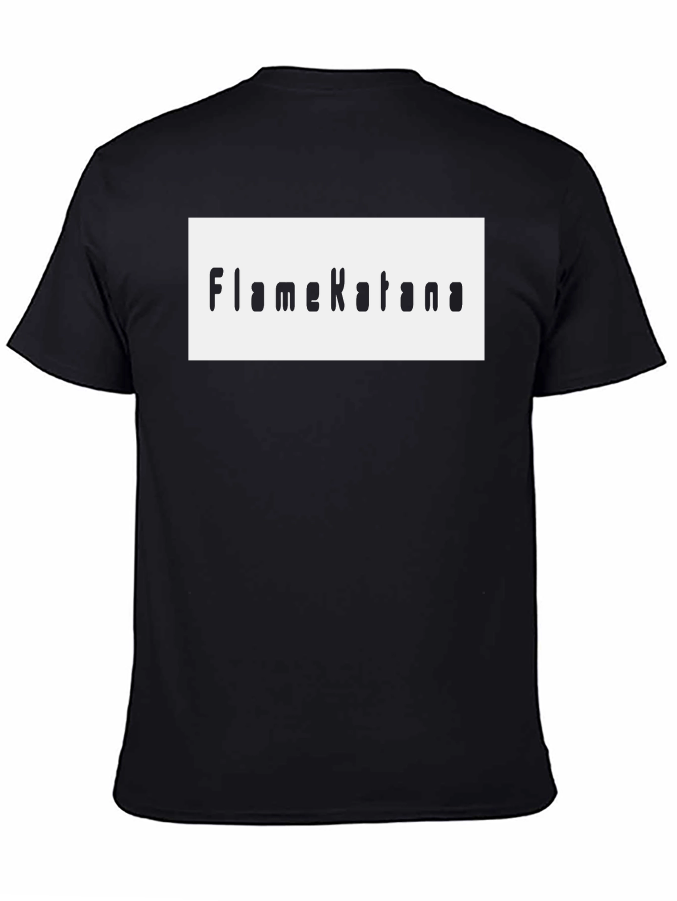 FlameKatana Black Graphic Tee - Stylish Cotton Comfort