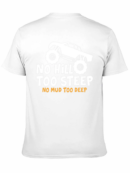 No Hill Too Steep Black Graphic Tee
