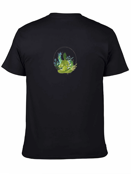 Nature Meditation Black T-Shirt