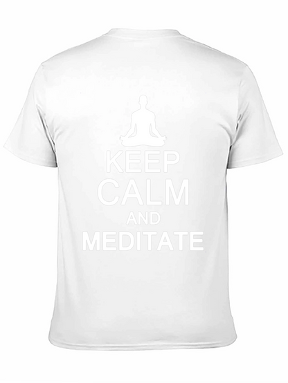 Keep Calm and Meditate Black T-Shirt