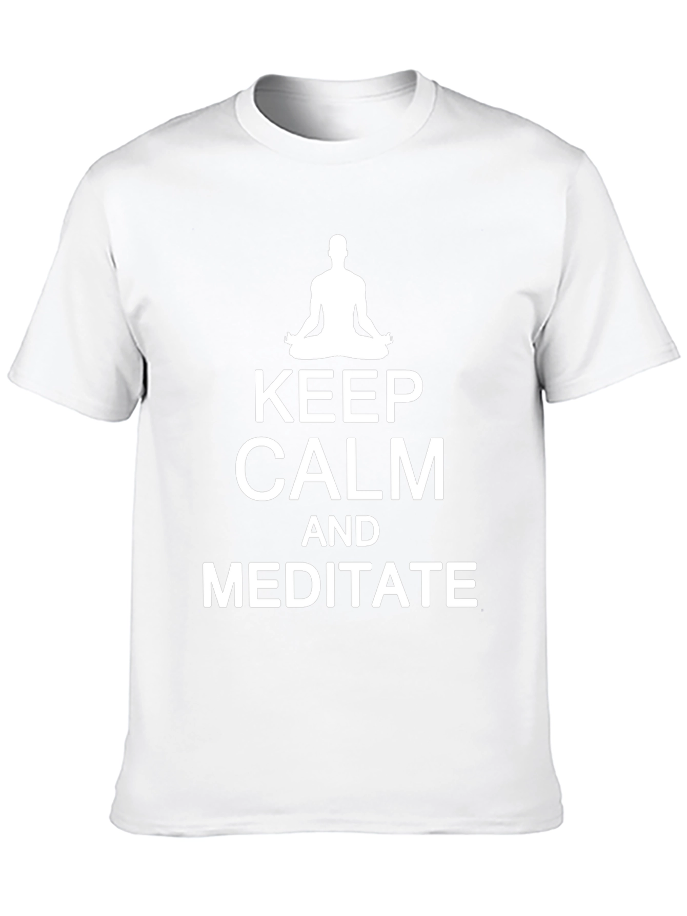 Keep Calm and Meditate Black T-Shirt