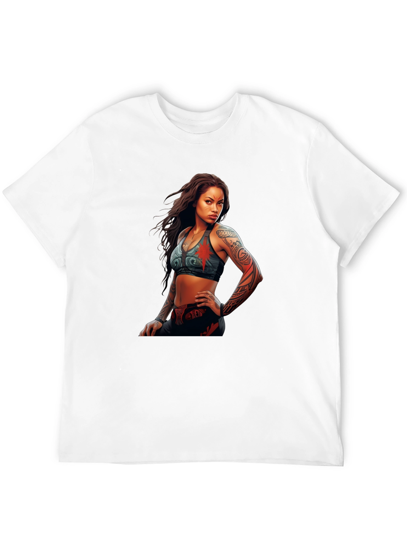 Graphic Tee: Tattooed Warrior Woman