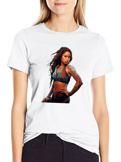 Graphic Tee: Tattooed Warrior Woman