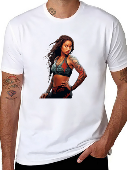 Graphic Tee: Tattooed Warrior Woman