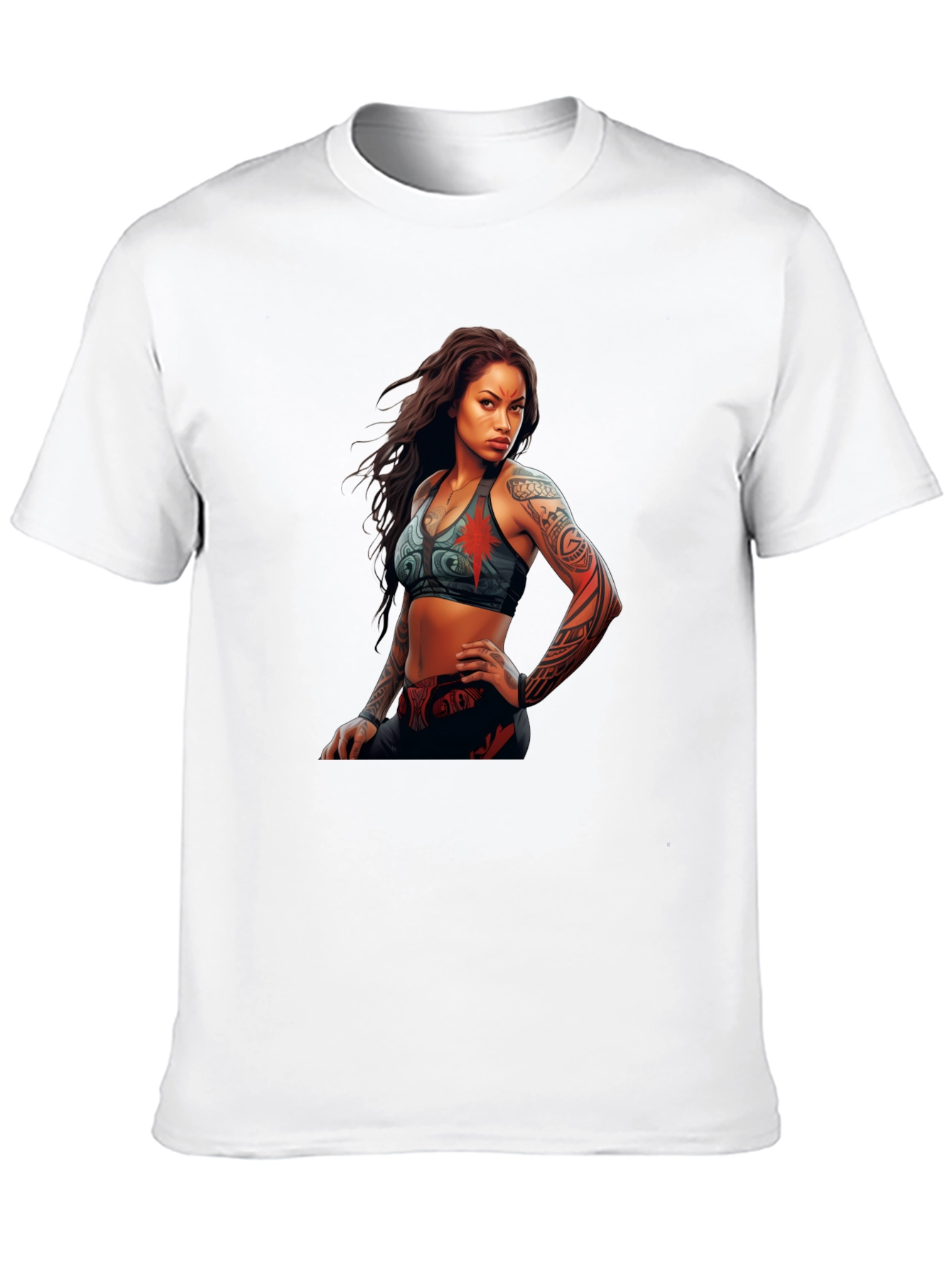 Graphic Tee: Tattooed Warrior Woman
