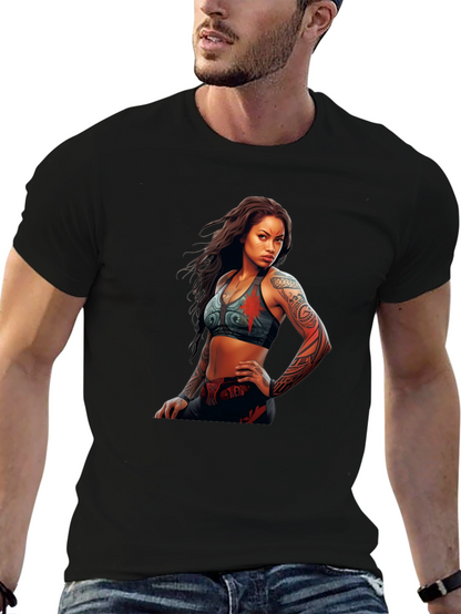Graphic Tee: Tattooed Warrior Woman