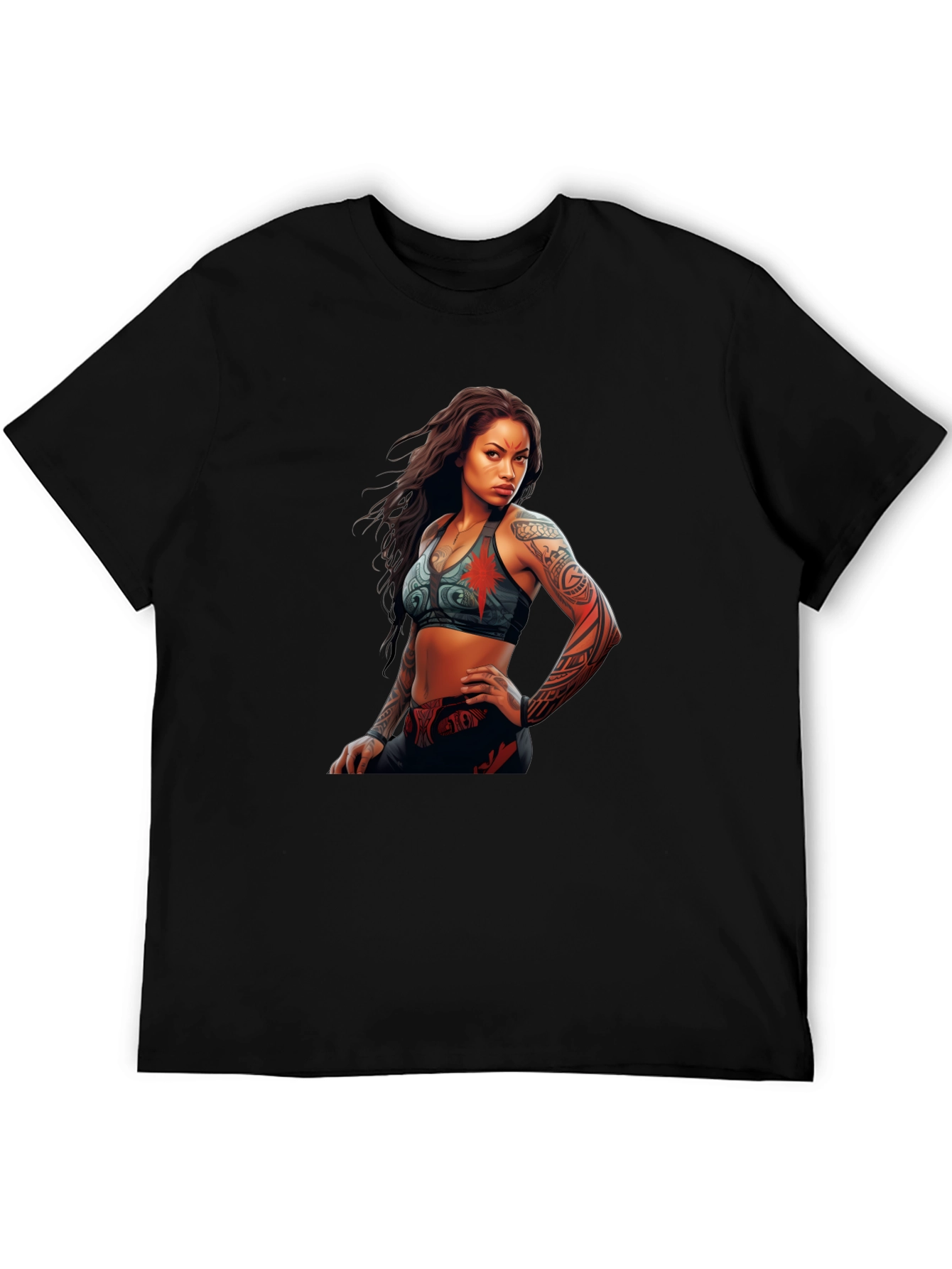 Graphic Tee: Tattooed Warrior Woman