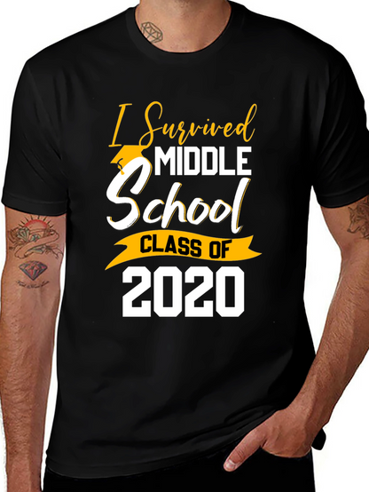 I Survived Middle School Class of 2020 Graduation T-Shirt