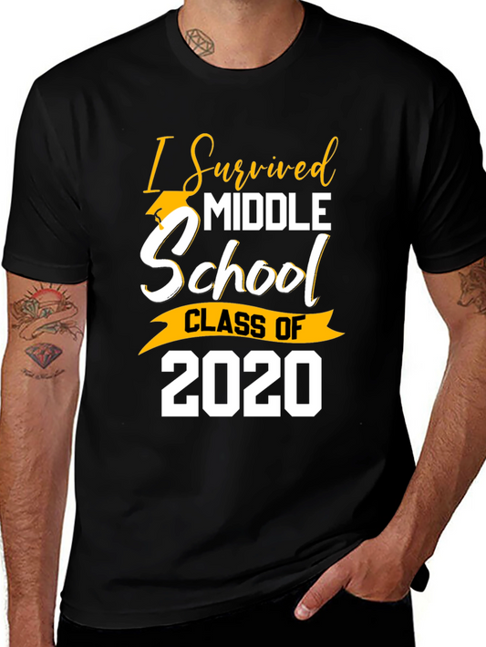 I Survived Middle School Class of 2020 Graduation T-Shirt