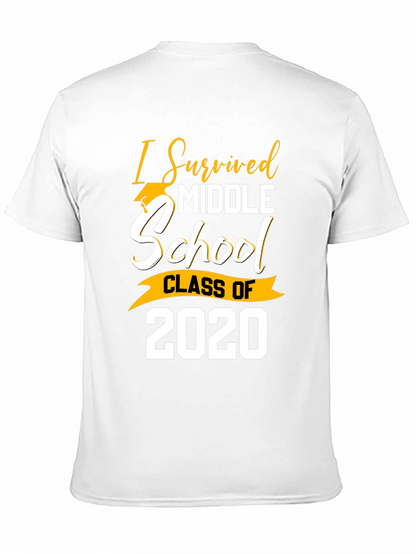 I Survived Middle School Class of 2020 Graduation T-Shirt