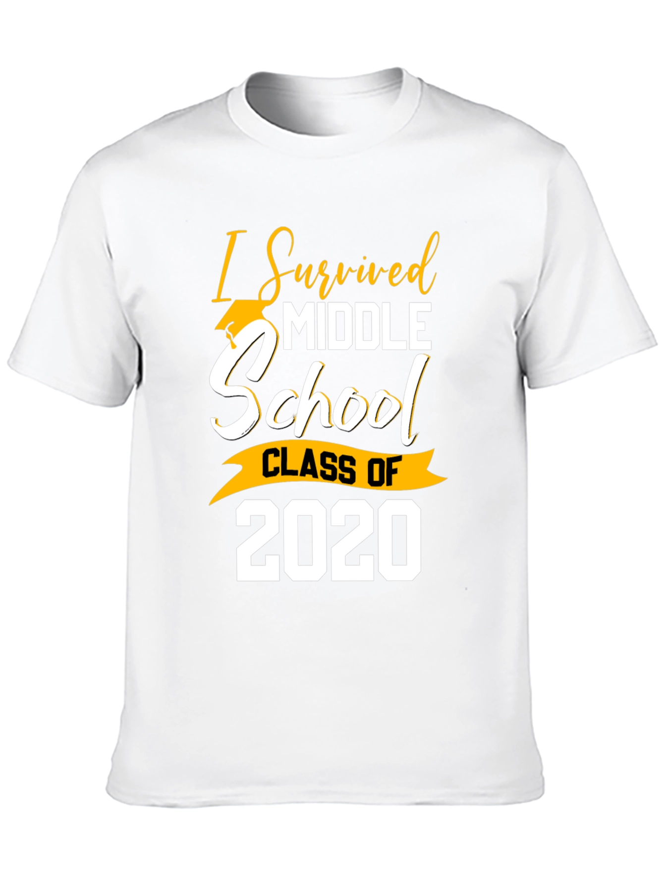 I Survived Middle School Class of 2020 Graduation T-Shirt