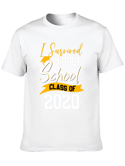 I Survived Middle School Class of 2020 Graduation T-Shirt