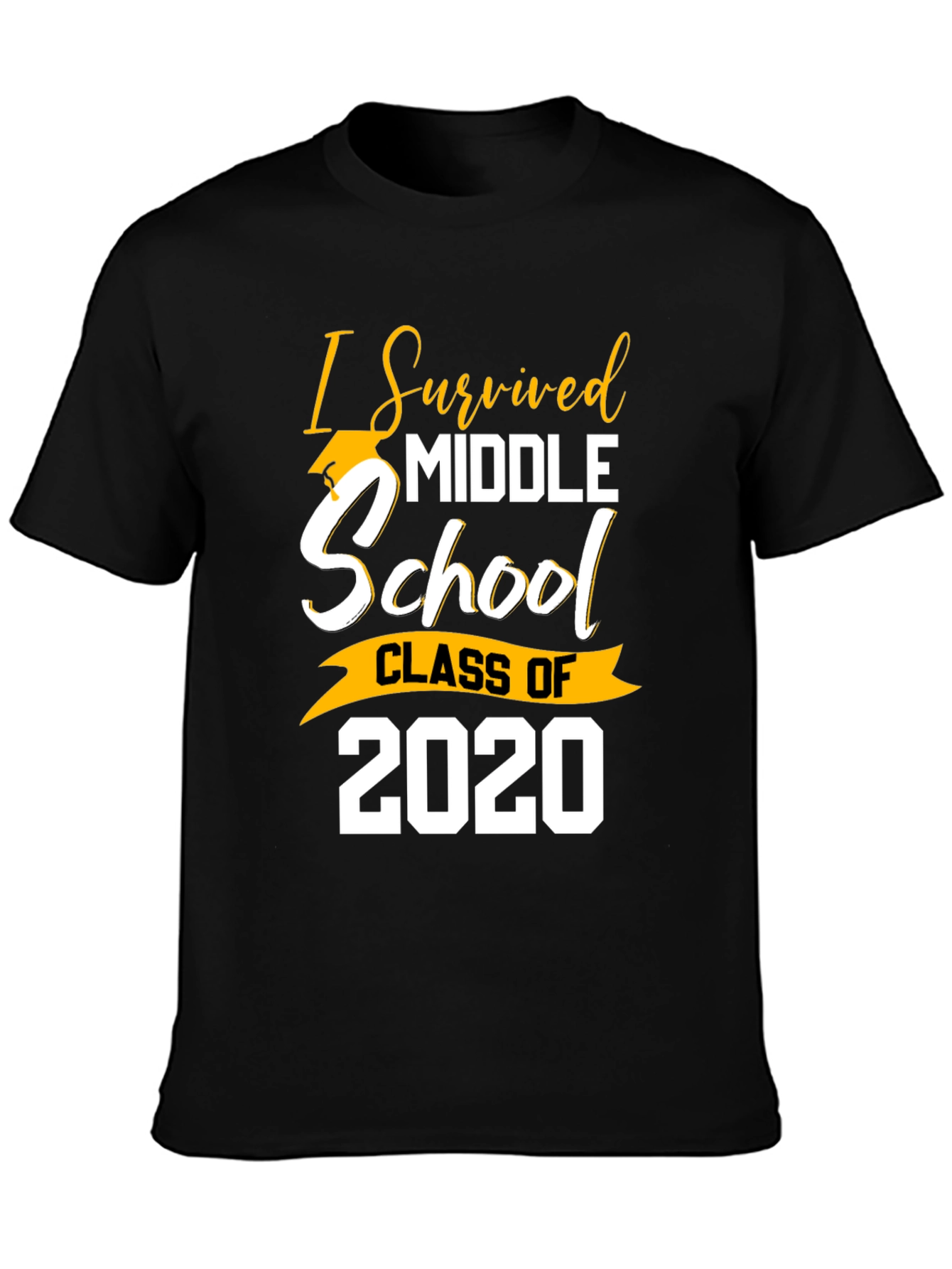 I Survived Middle School Class of 2020 Graduation T-Shirt