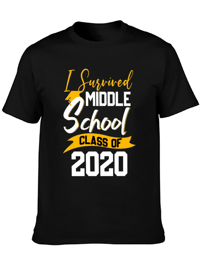 I Survived Middle School Class of 2020 Graduation T-Shirt