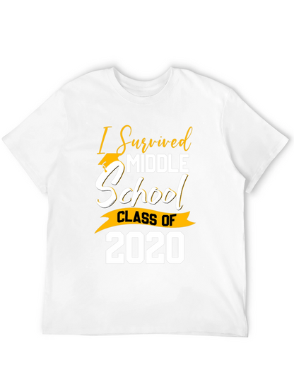 I Survived Middle School Class of 2020 Graduation T-Shirt