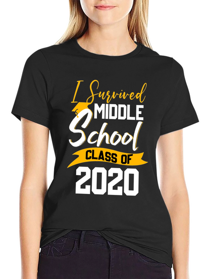 I Survived Middle School Class of 2020 Graduation T-Shirt