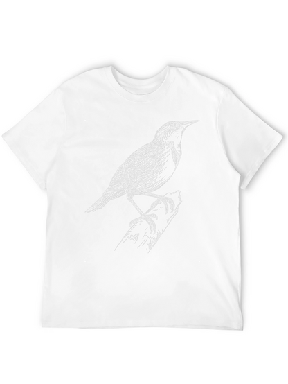 Bird Graphic Tee - Classic Black Cotton T-Shirt