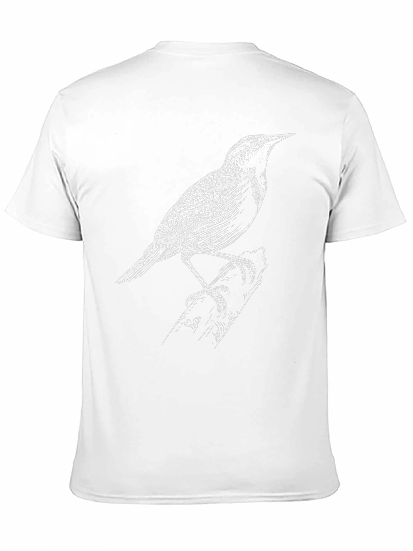 Bird Graphic Tee - Classic Black Cotton T-Shirt