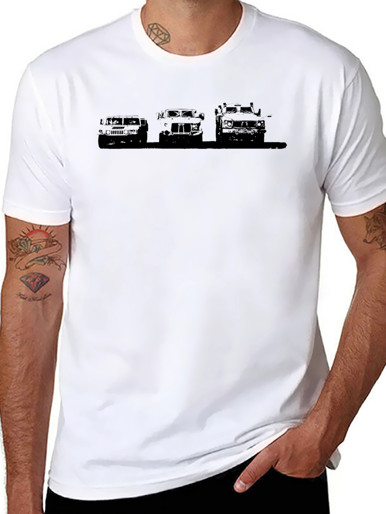 Humvee Evolution Black T-Shirt