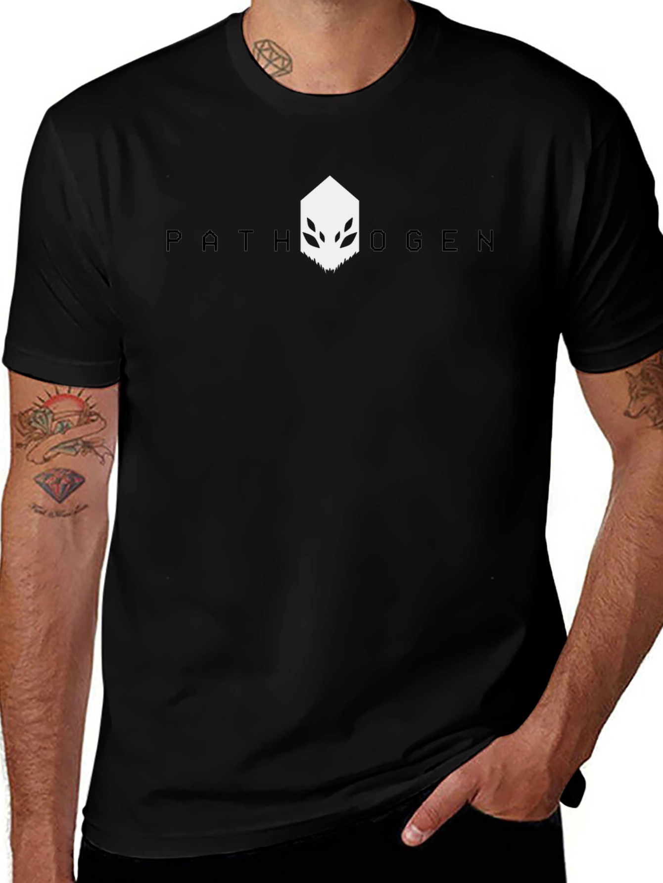 Pathogen Graphic T-Shirt - Mens Black Tee