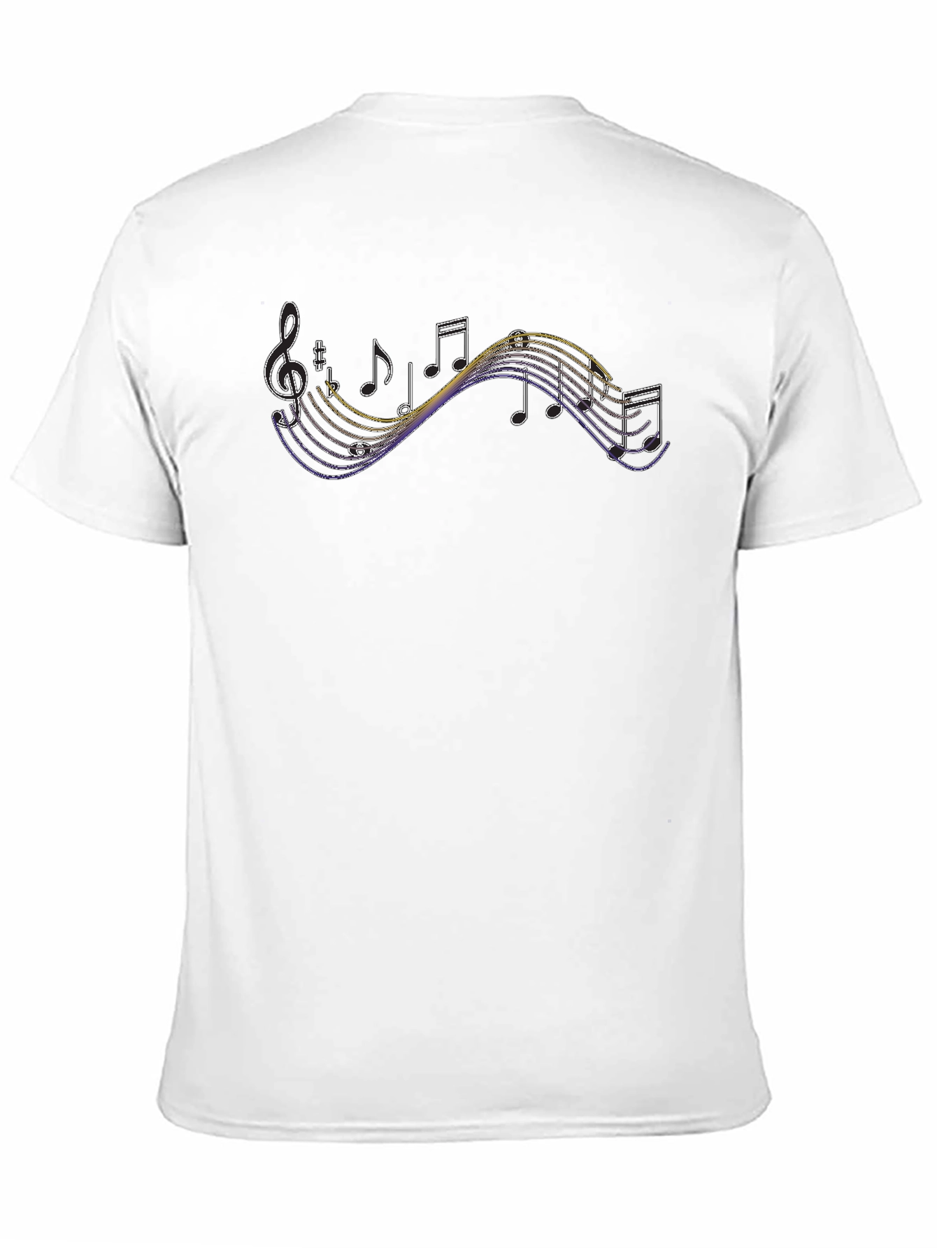 Music Note Graphic Black T-Shirt