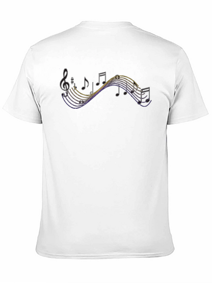 Music Note Graphic Black T-Shirt