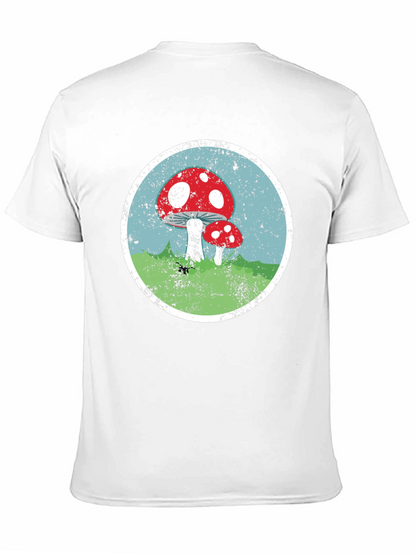Mushroom Circle Graphic Tee - Black