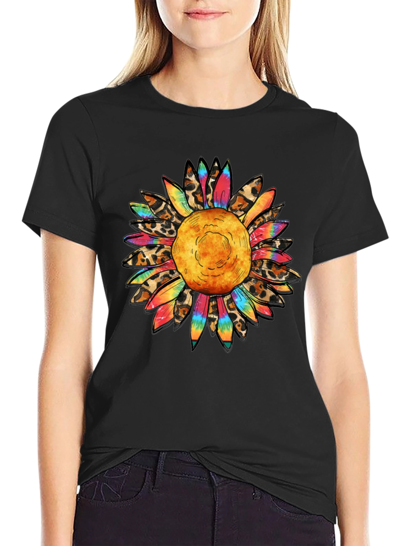 Sunflower Graphic Tee - Mens Black T-Shirt