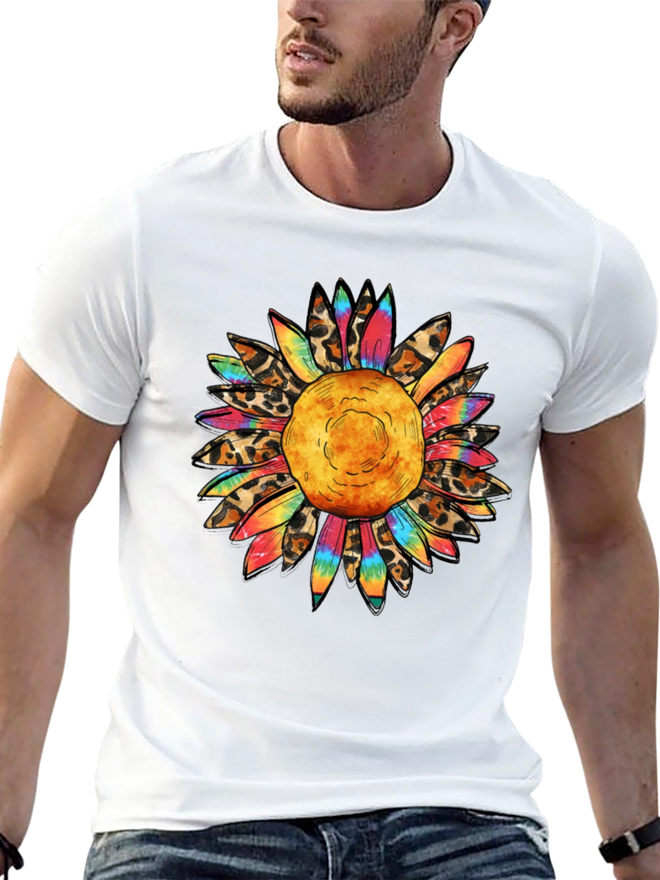 Sunflower Graphic Tee - Mens Black T-Shirt