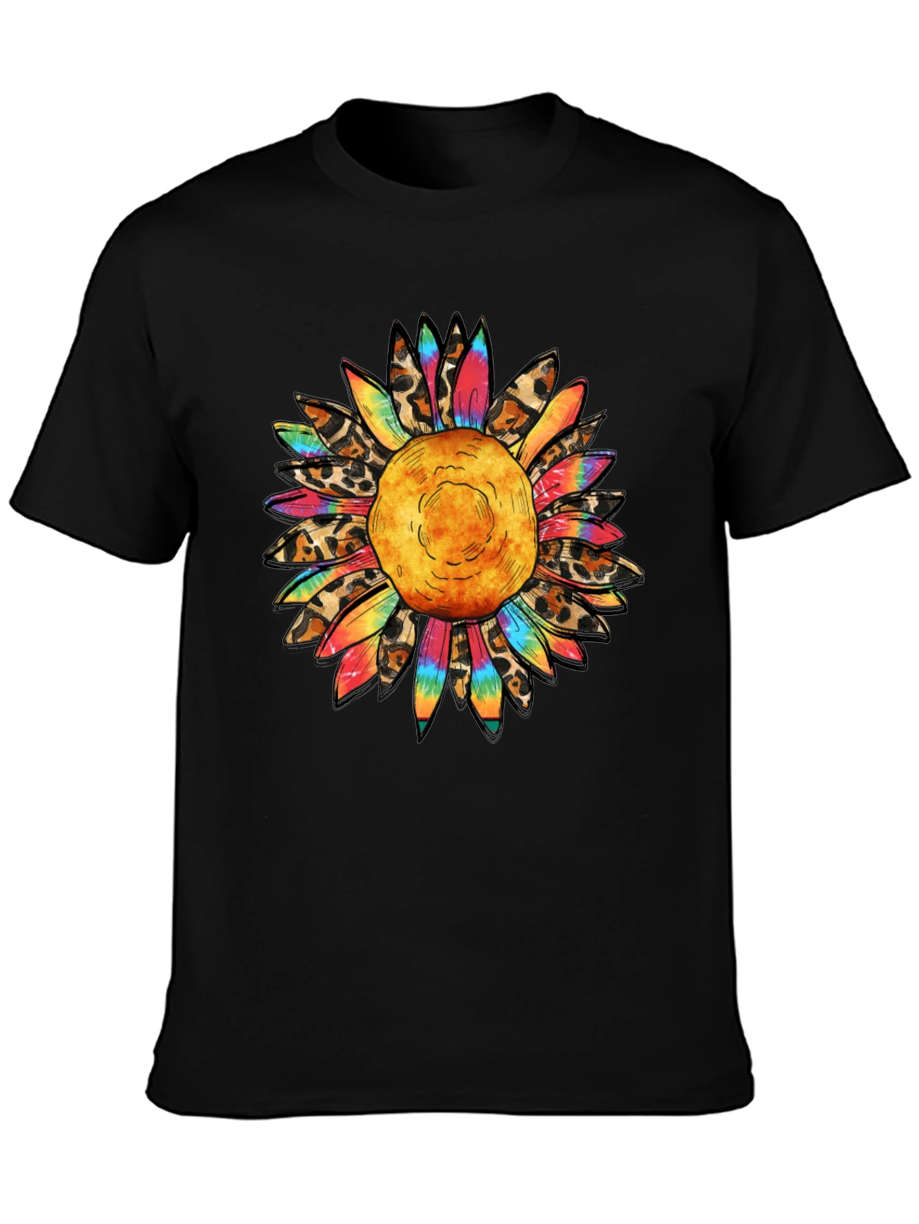 Sunflower Graphic Tee - Mens Black T-Shirt
