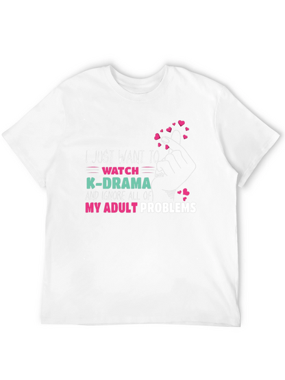 K-Drama Adult Problems T-Shirt - Funny Tee