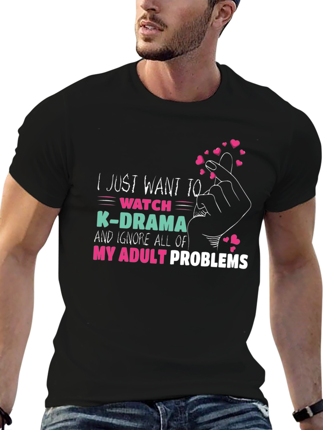 K-Drama Adult Problems T-Shirt - Funny Tee
