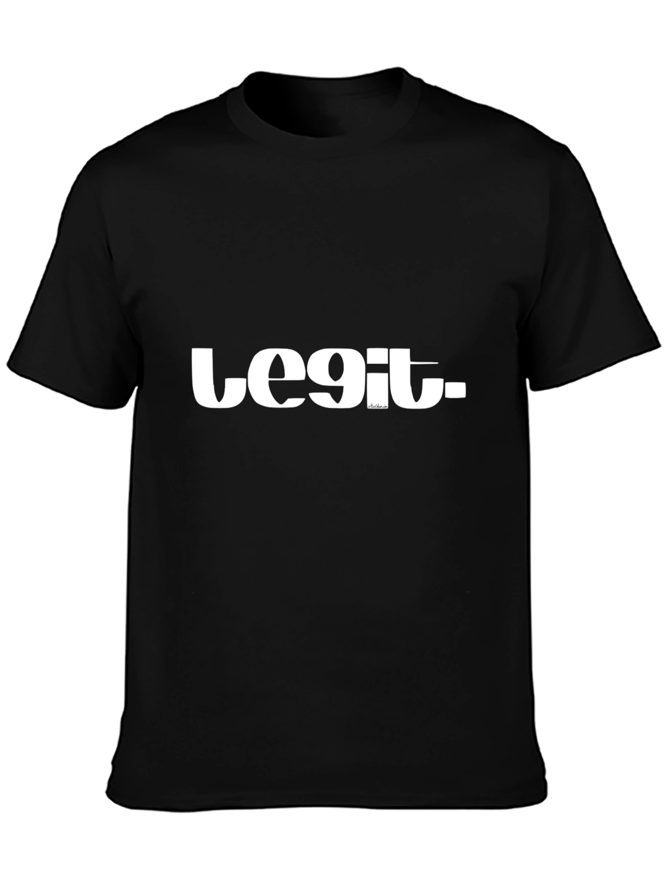 Legit Black Graphic Tee - Mens Style