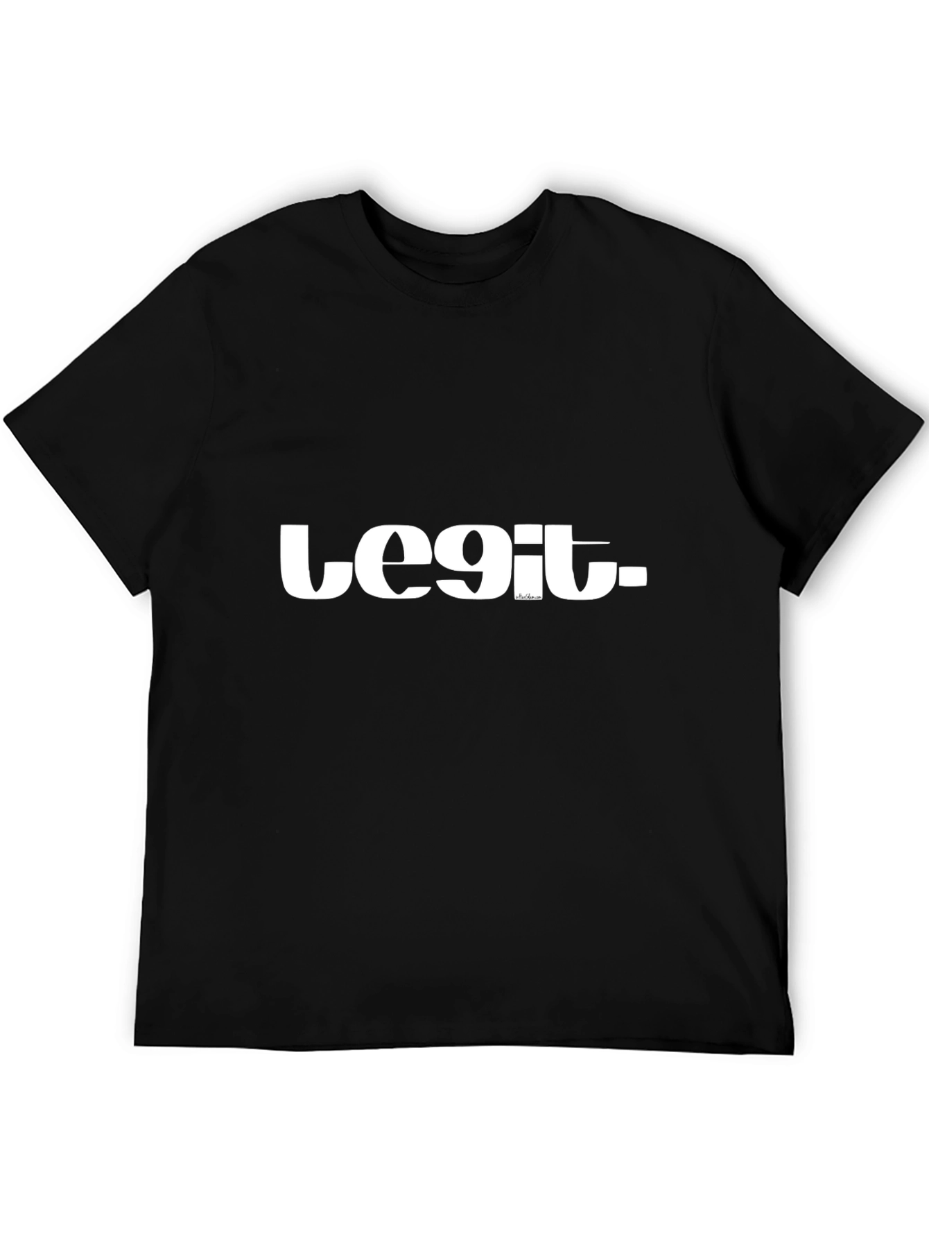 Legit Black Graphic Tee - Mens Style