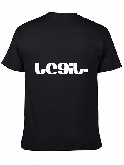 Legit Black Graphic Tee - Mens Style