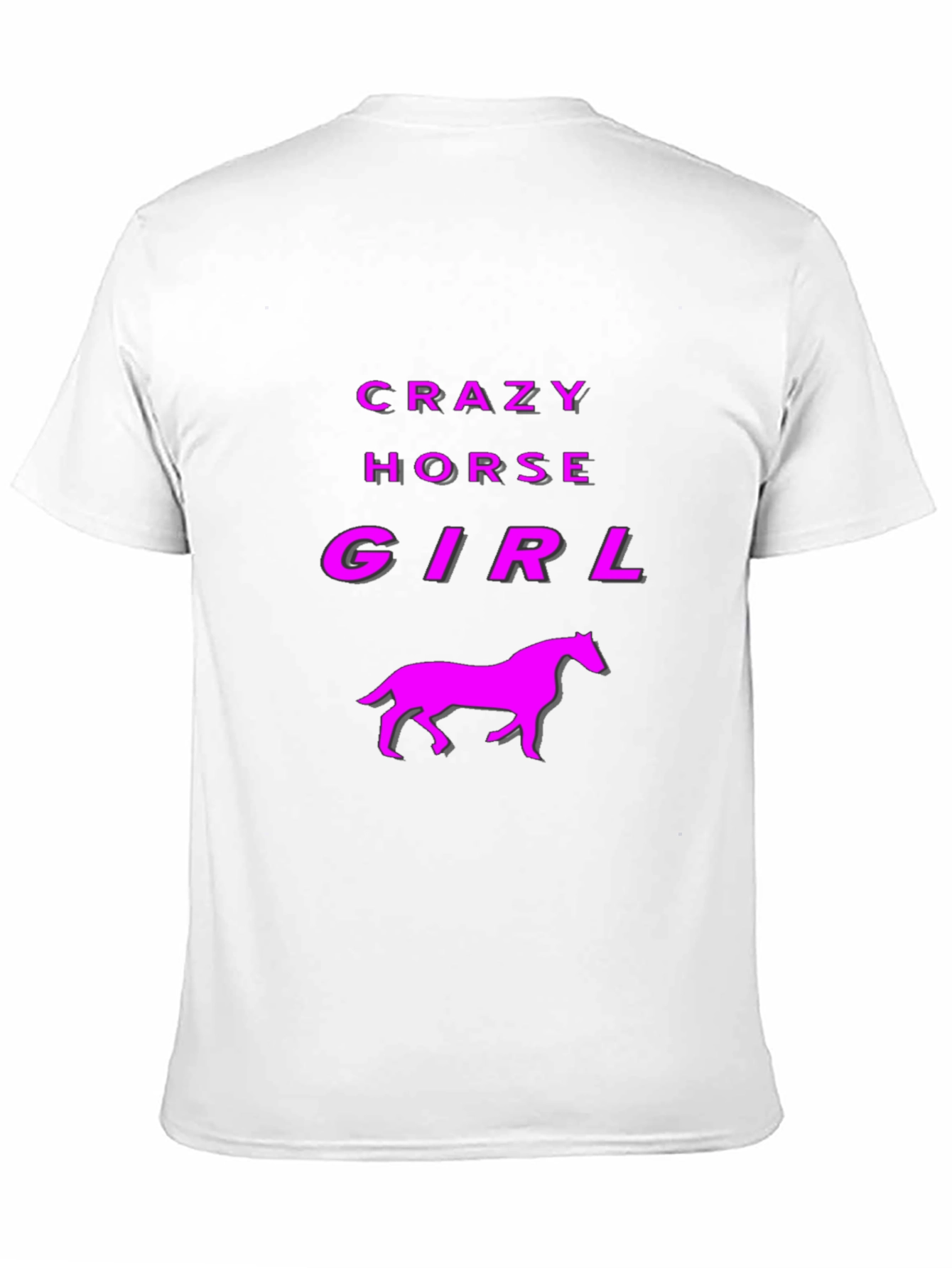 Crazy Horse Girl Graphic Tee - Black