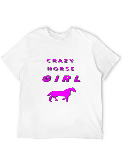 Crazy Horse Girl Graphic Tee - Black