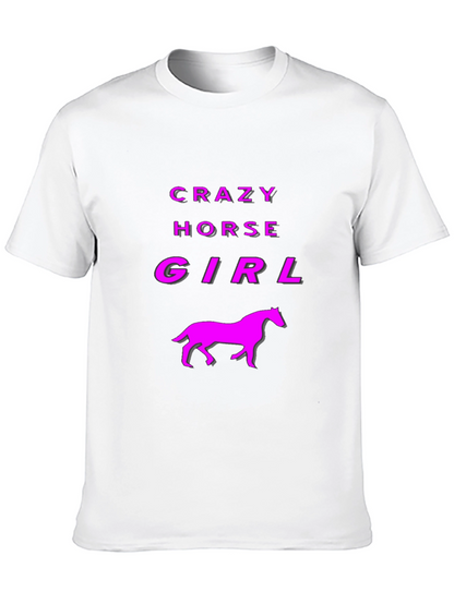 Crazy Horse Girl Graphic Tee - Black
