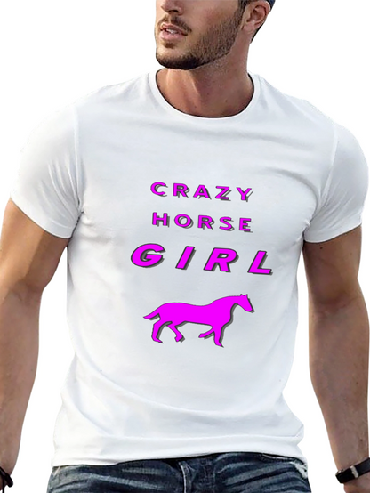 Crazy Horse Girl Graphic Tee - Black