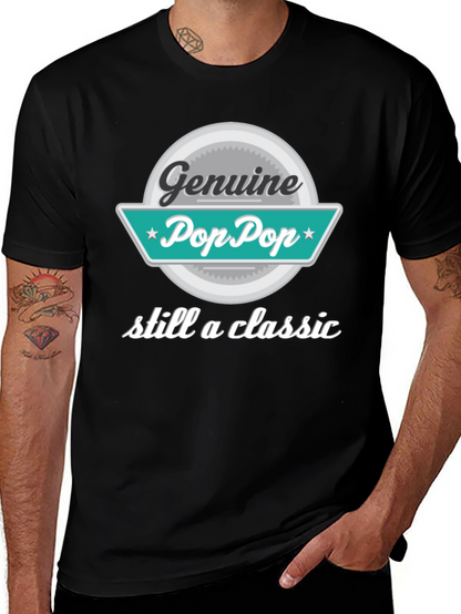 Genuine Pop Pop T-Shirt - Classic Grandpa Style