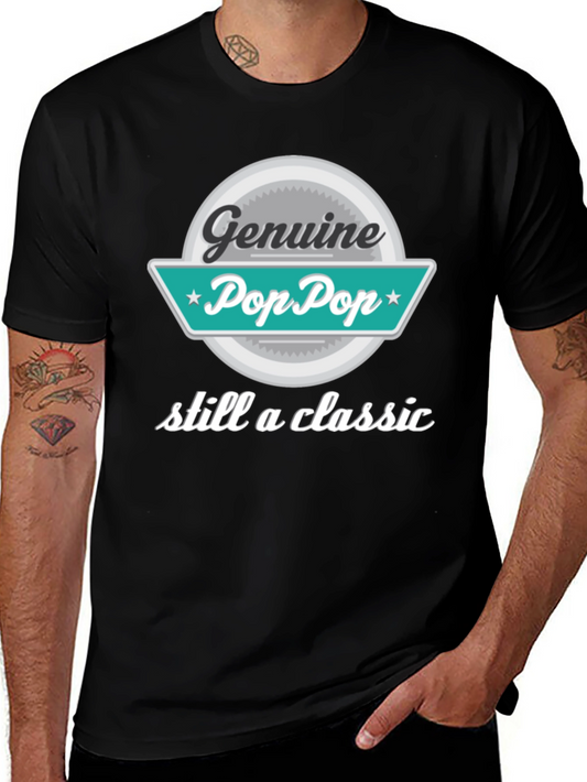 Genuine Pop Pop T-Shirt - Classic Grandpa Style
