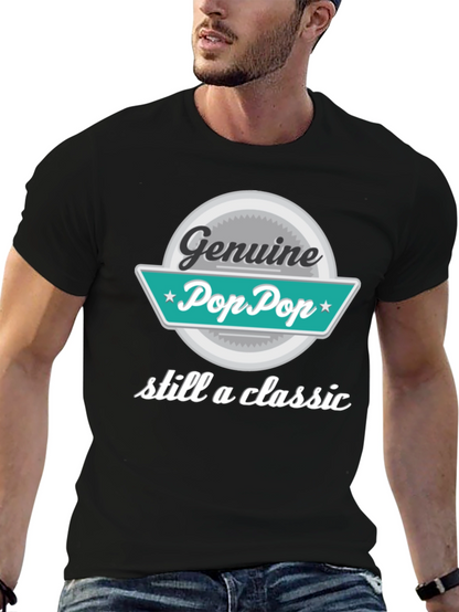 Genuine Pop Pop T-Shirt - Classic Grandpa Style