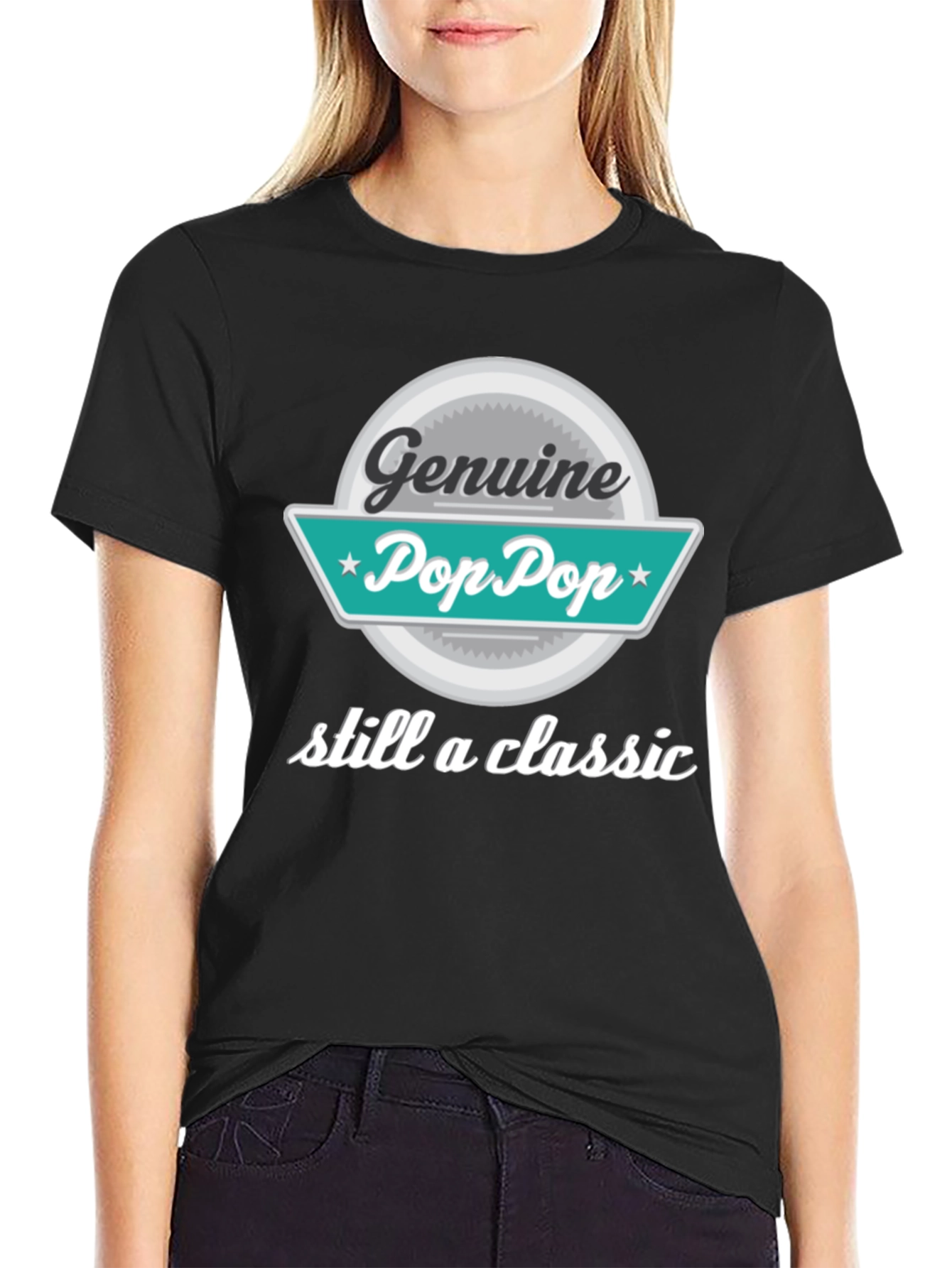 Genuine Pop Pop T-Shirt - Classic Grandpa Style