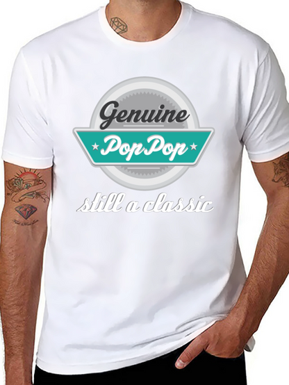 Genuine Pop Pop T-Shirt - Classic Grandpa Style