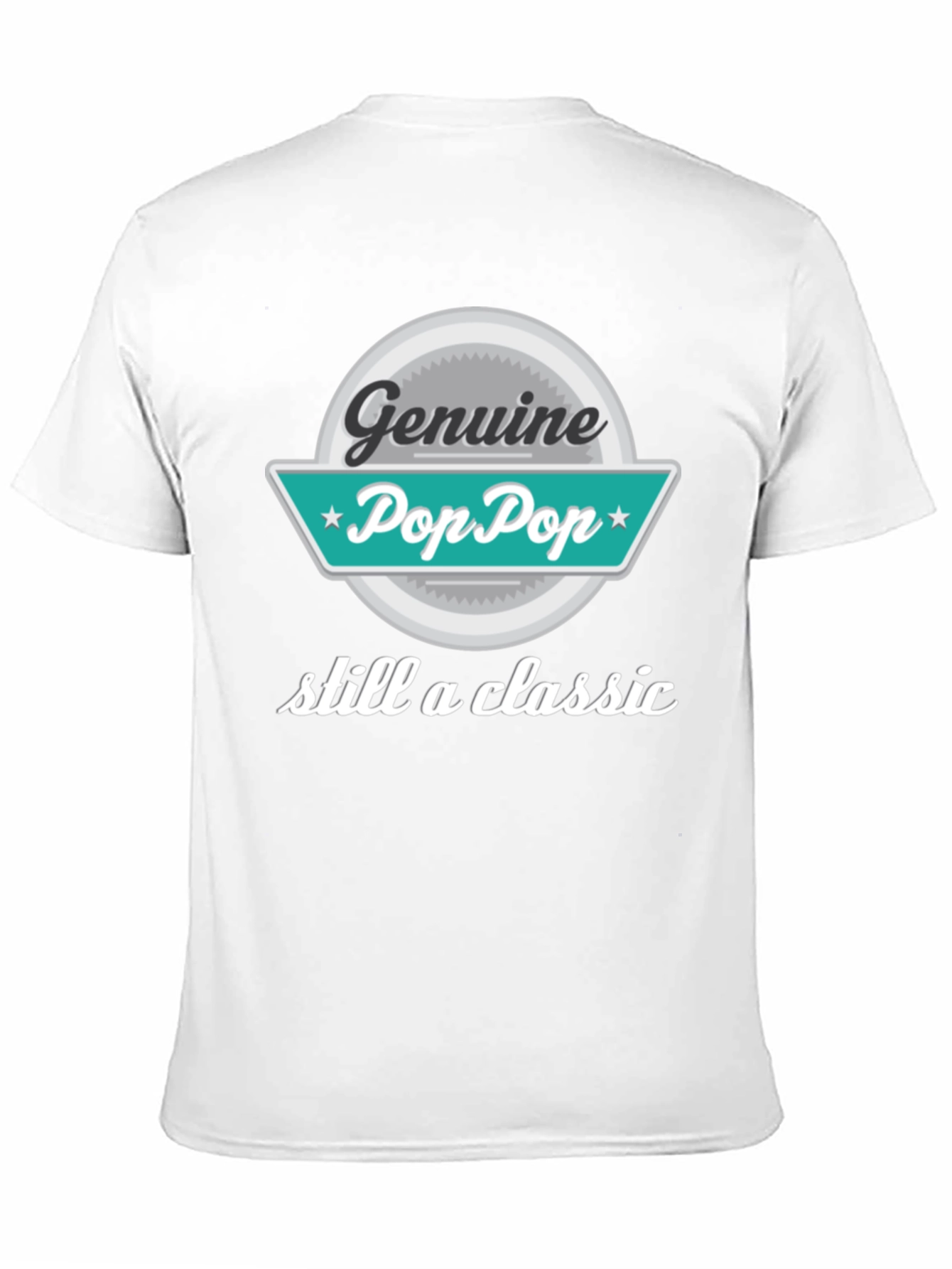 Genuine Pop Pop T-Shirt - Classic Grandpa Style
