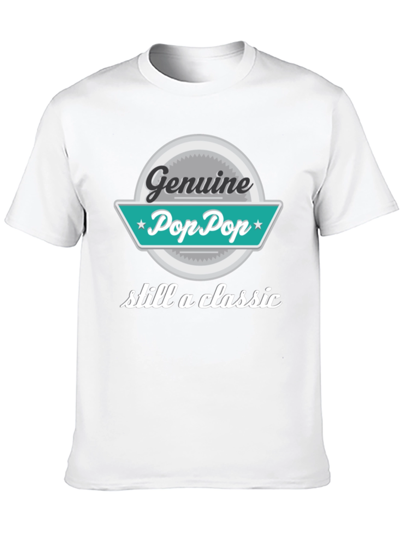 Genuine Pop Pop T-Shirt - Classic Grandpa Style