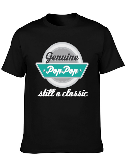 Genuine Pop Pop T-Shirt - Classic Grandpa Style
