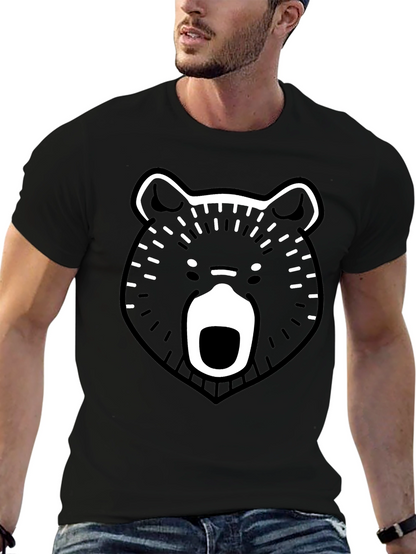 Bear Graphic Black T-Shirt